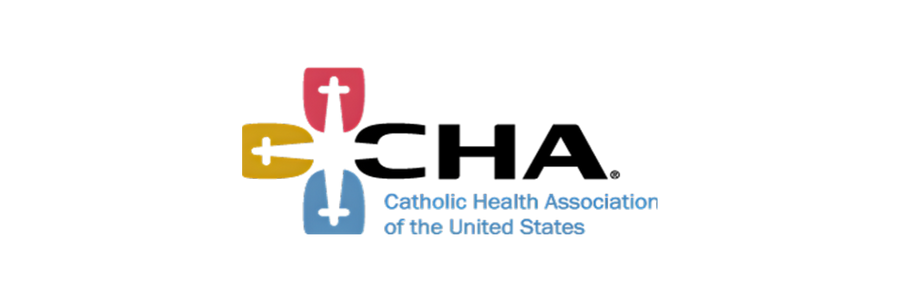 Logo of the Catholic Health Association of the United States with colorful stylized cross and text.