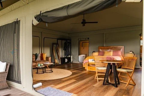 Experience the seamless blend of outdoors and indoors in our luxury glamping tents. Where the beauty of nature meets the comfort of home, creating an unforgettable retreat. 🌿🏕️

#NatureMeetsLuxury #GlampingBliss @hazzard.productions