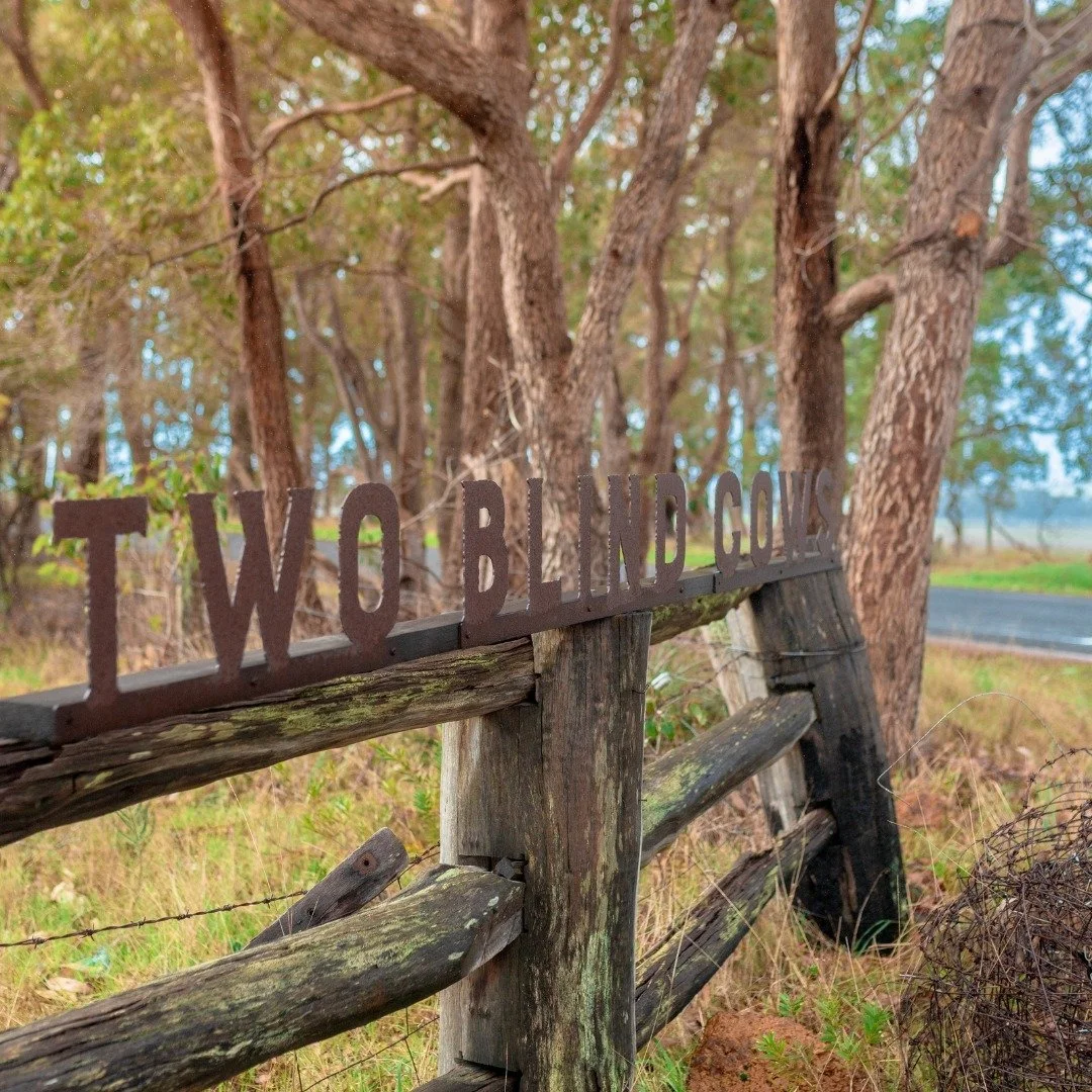 Follow the iron sign, where adventure meets serenity. The journey to your glamping haven begins here at Two Blind Cows. 🌿✨

#GlampingAdventure #NatureAwaits #margaretriver #glamping
