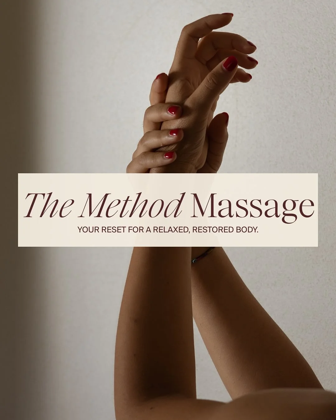 The Method Signature is our customizable massage treatment designed to release tension, restore balance, and reset your body ✨ Choose 30, 60, or 90 minutes &mdash; each one crafted to meet your needs that day.

Your reset starts here.

#TheSkinMethod
