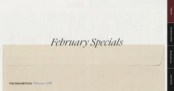 February is all about slowing down and softening into the season. This month&rsquo;s two signature treatments are designed to help you feel restored, refreshed, and effortlessly polished:

🖤 The Winter Unwind
A deeply restorative facial that eases w