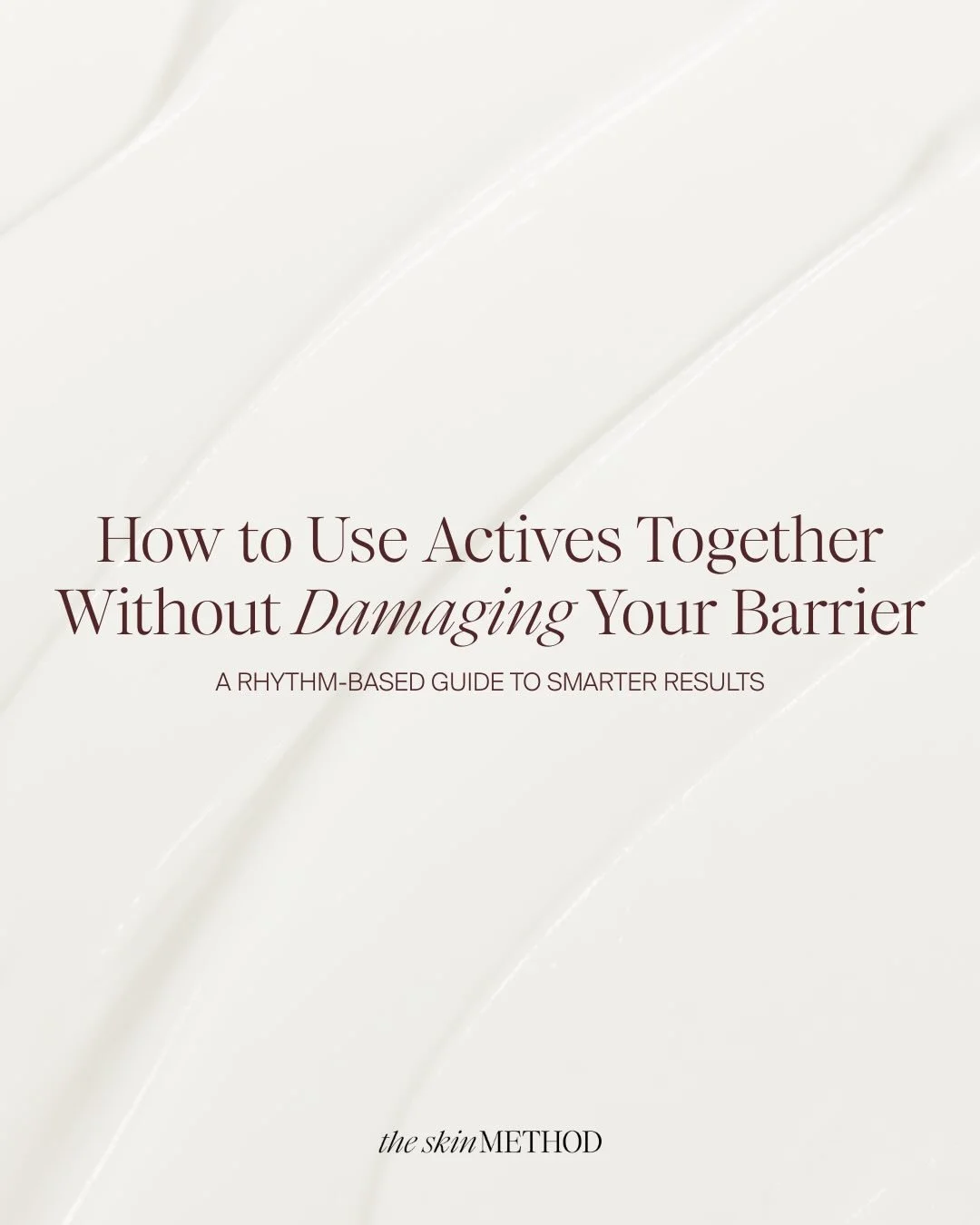 Actives are powerful tools but only when they&rsquo;re used with intention.

The right combinations can support collagen, texture, and clarity. The wrong combinations can quietly damage your barrier 🖤 Swipe to learn how to layer smarter, build rhyth