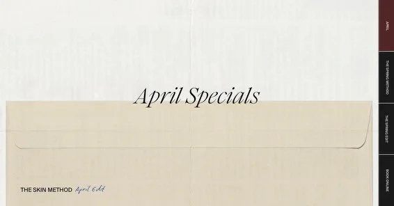 April is about restoration &amp; supporting the skin through seasonal change with treatments and products that strengthen, replenish, and prepare it for what&rsquo;s ahead 🌷This month&rsquo;s offerings are designed to help your skin recover from win