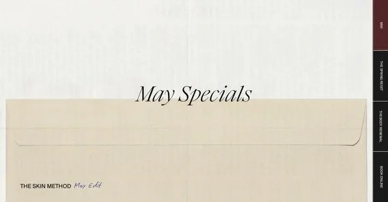 May is all about renewal - waking the skin and body up for the season ahead 🌿 As we move into warmer days, our focus shifts to gentle exfoliation, circulation, and restoring balance from the inside out.

This month&rsquo;s offerings are designed to 