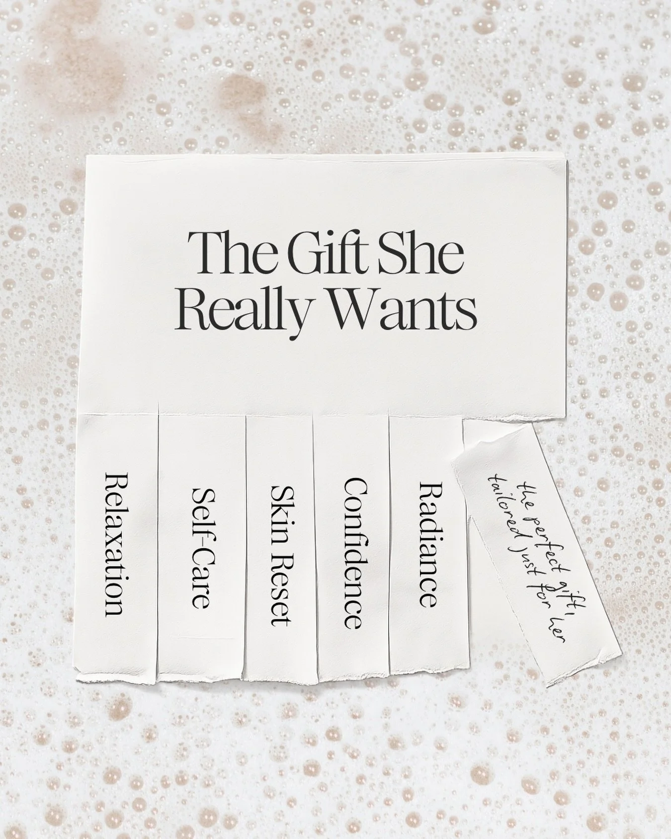 The perfect gift, tailored just for her 🖤 Gift cards available online or in the studio!