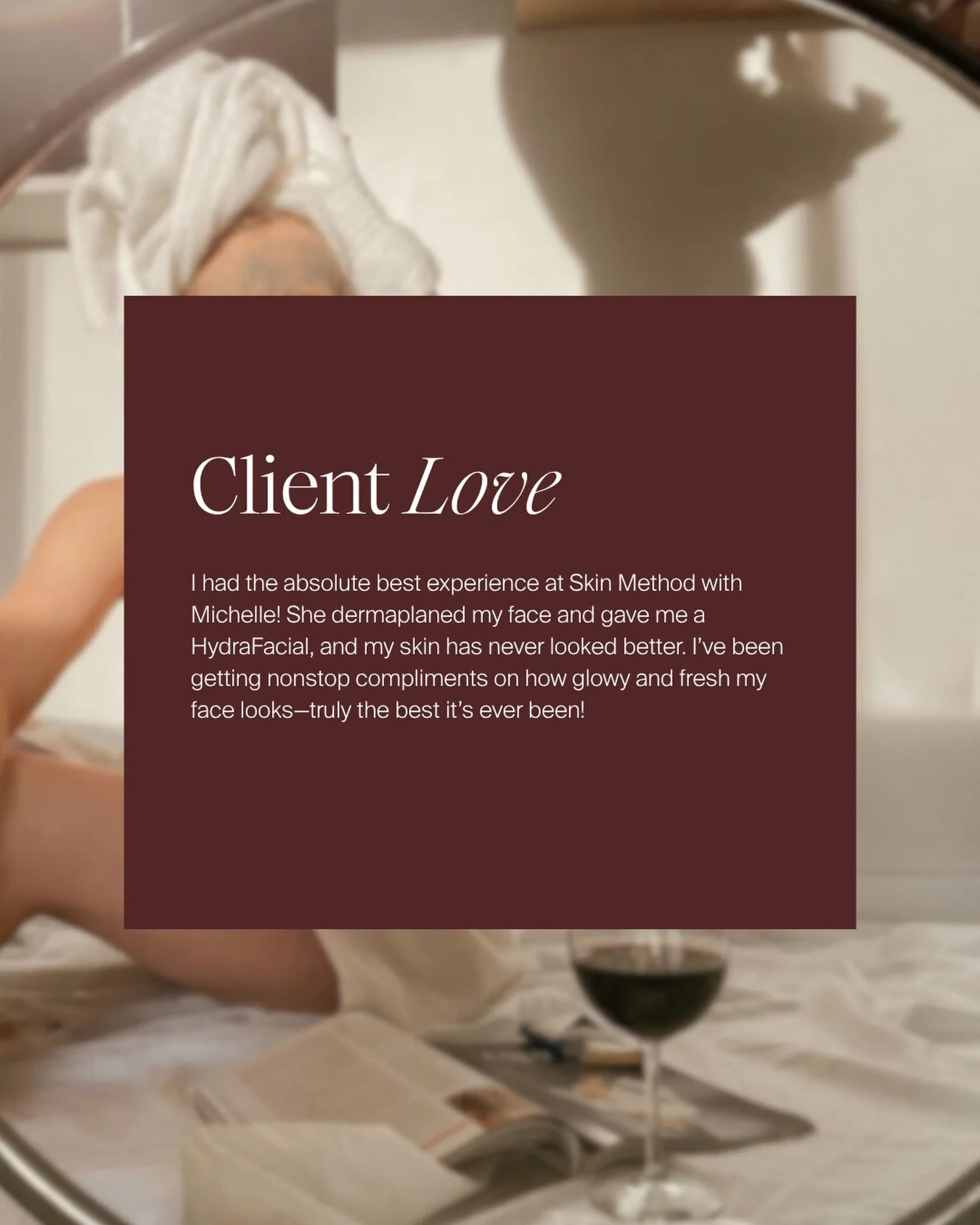 Glowing skin, thoughtful treatments, and clients who feel confident in their skin again ✨

There&rsquo;s nothing better than hearing that someone feels refreshed, radiant, and like the best version of themselves after their appointment. Thank you for