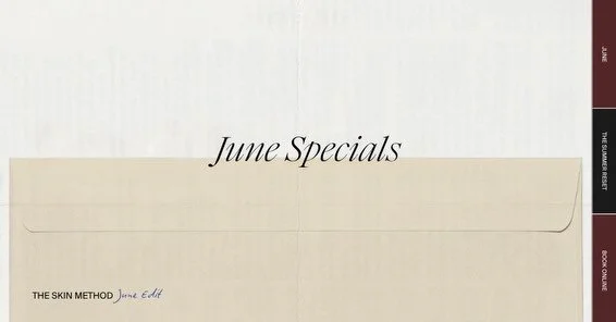 June is all about resetting - supporting the skin through heat, sun exposure, travel, and the shift into a more active season ☀️ As we move into summer, the focus becomes maintaining balance, protecting the barrier, and keeping skin clear, smooth, an