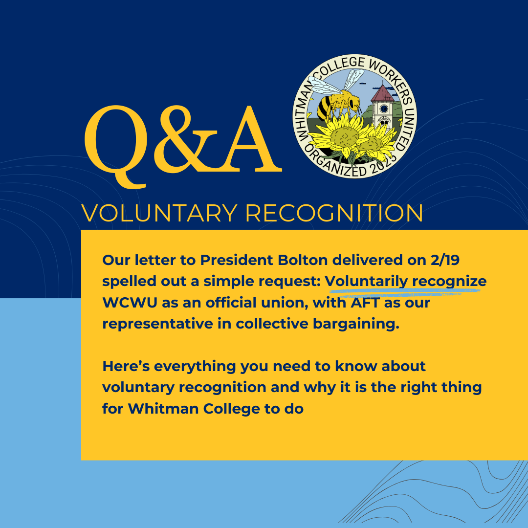 Why voluntary recognition?