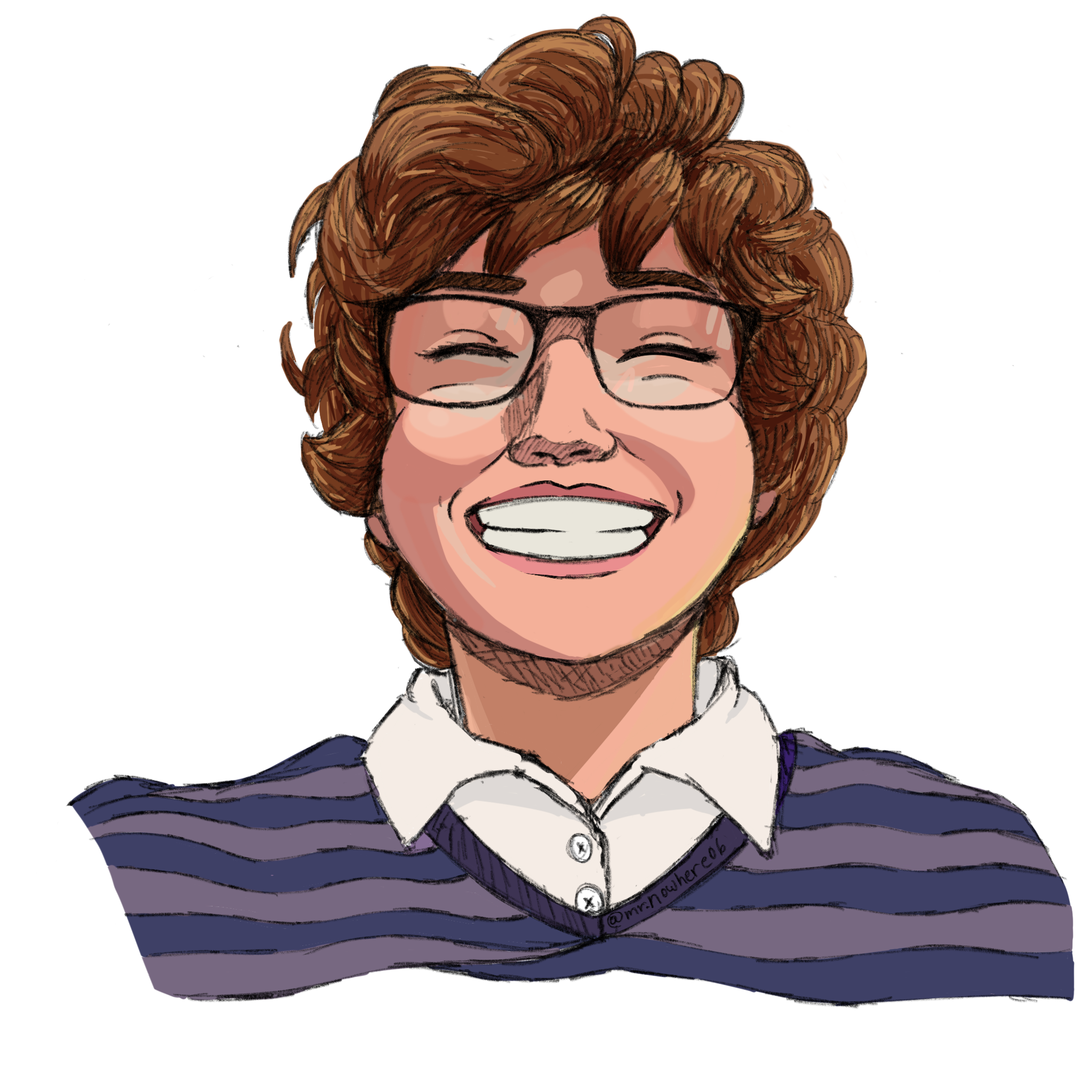 Digital sketch of my friend Em - 2024 (Procreate)