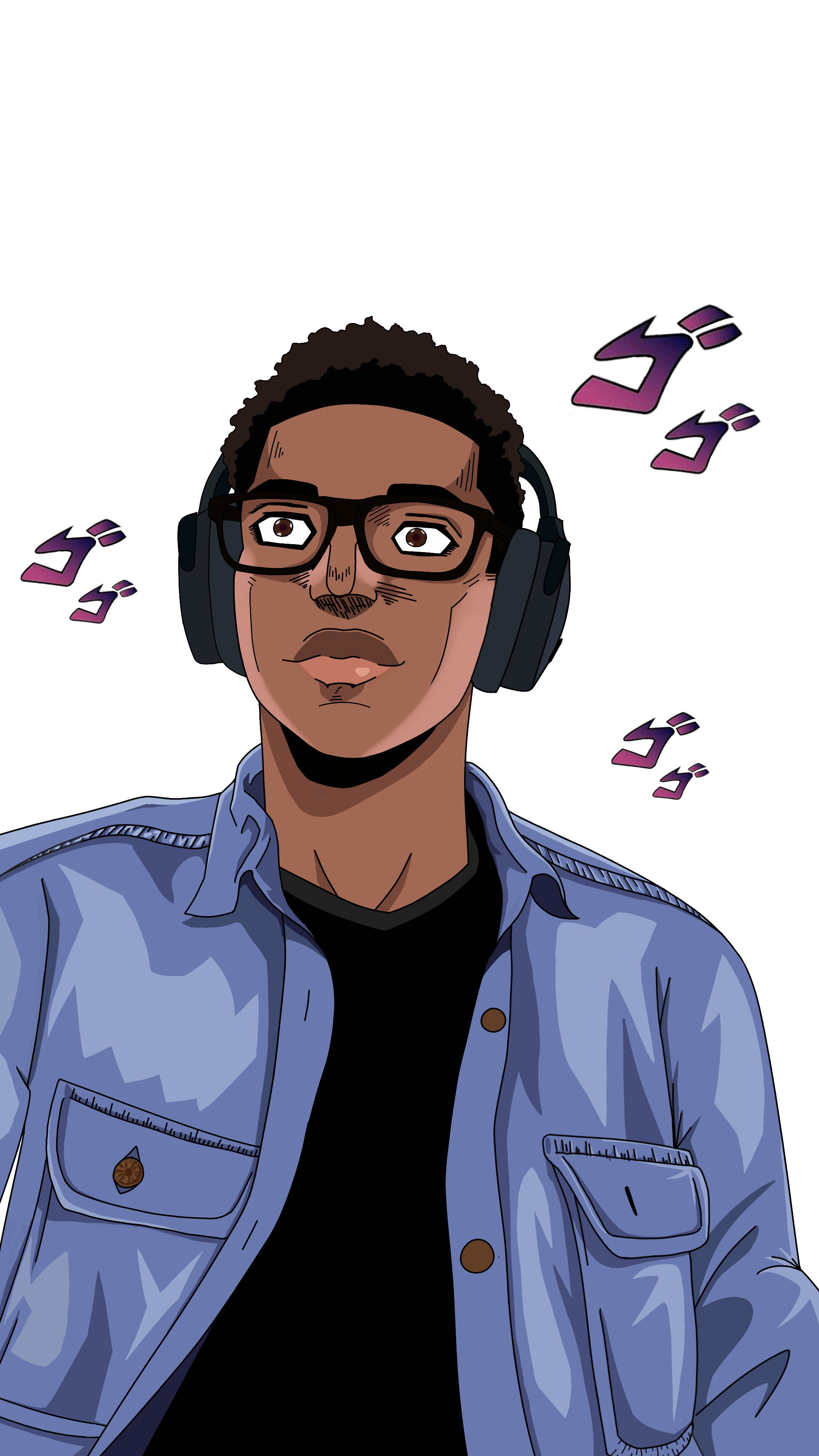 Style inspired by Jojo's Bizarre Adventure