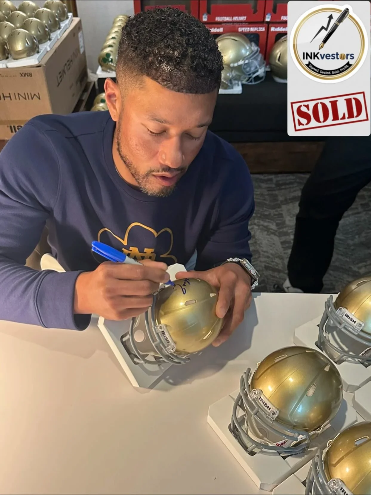 Coach!  Our guy Marcus Freemen is always in demand and a first class man. Brought in. 17% return to INKvestors on their💰