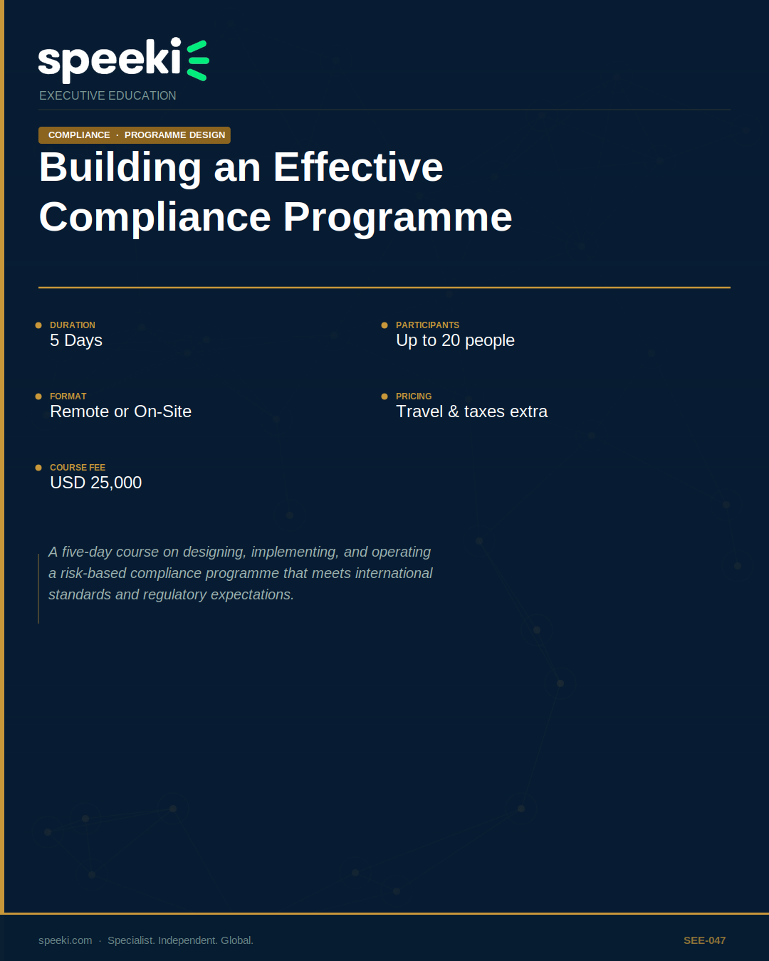 Mettre en place un programme de conformité efficace