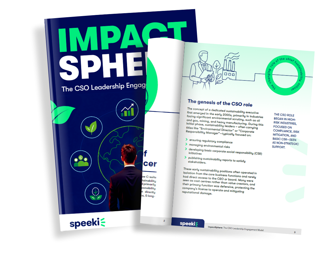 The changing role of the chief sustainability officer | Speeki