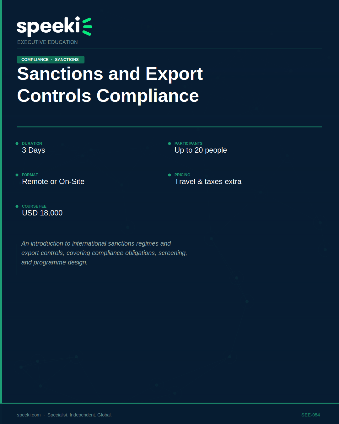 Respect des sanctions et des contrôles à l'exportation