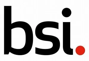 Logo with lowercase 'bsi' in black letters and a red dot after the text.