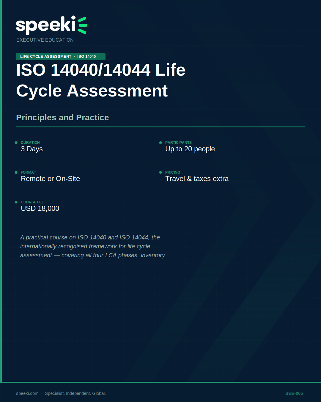 ISO 14040/14044 Analyse du cycle de vie — Principes et pratiques