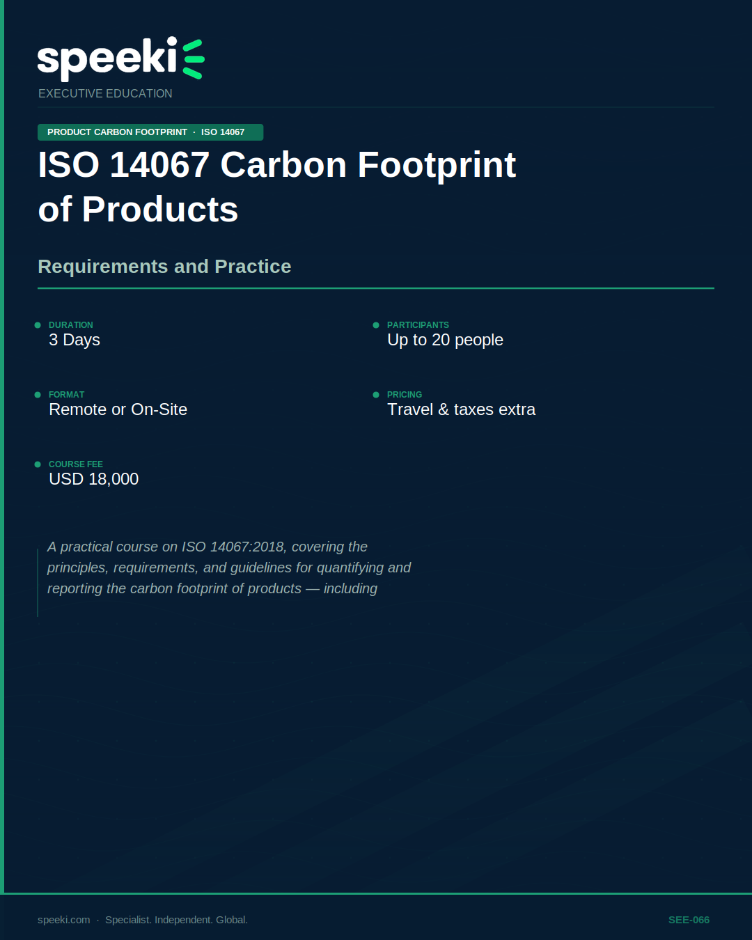 ISO 14067 : Empreinte carbone des produits — Exigences et pratiques