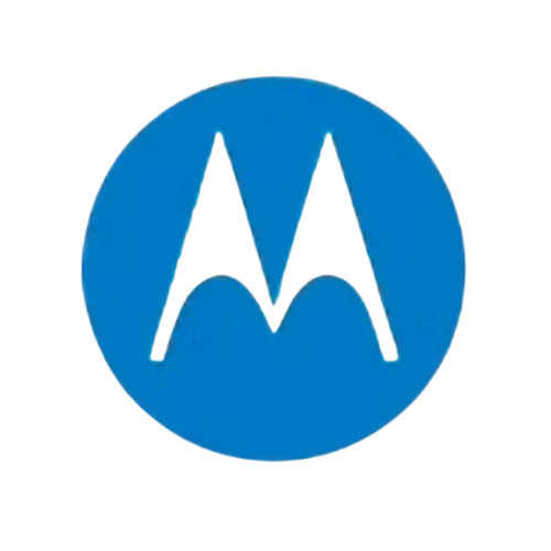 Blue circular logo with a stylized letter 'M' in the center, resembling a mountain or peaks.