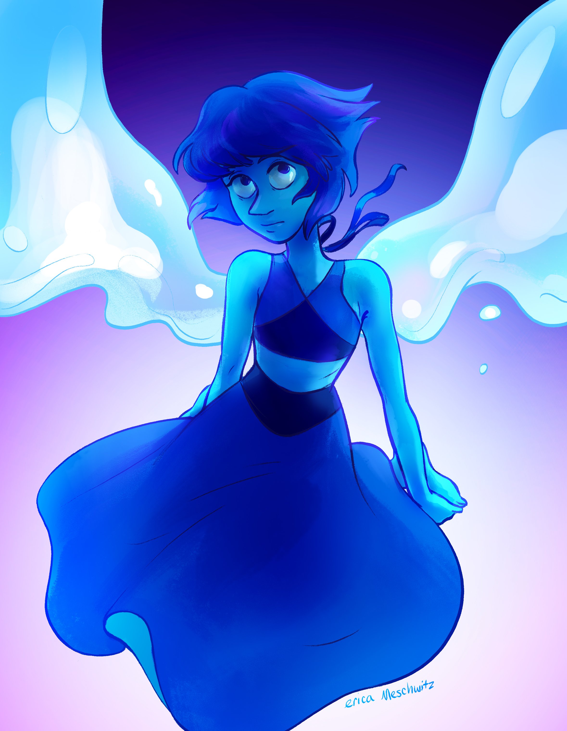Steven Universe Lapis Fan Illustration Print.jpg