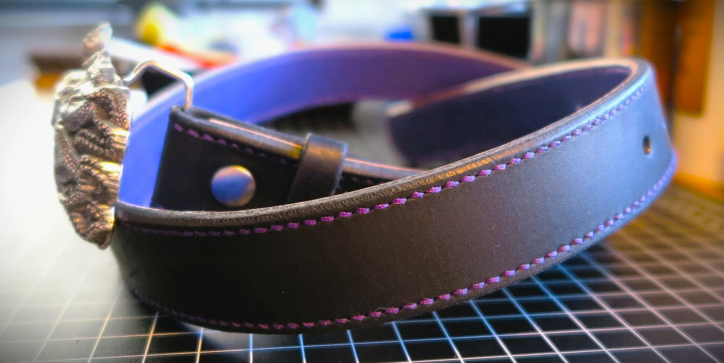 HIGHWAY 6 - 02 - Octopus hand-stitched & lined belt 02.JPG