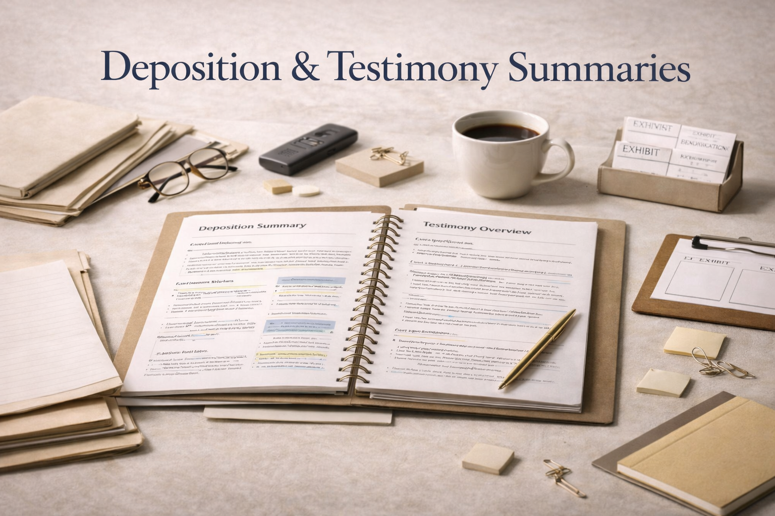 Deposition & Testimony Summaries