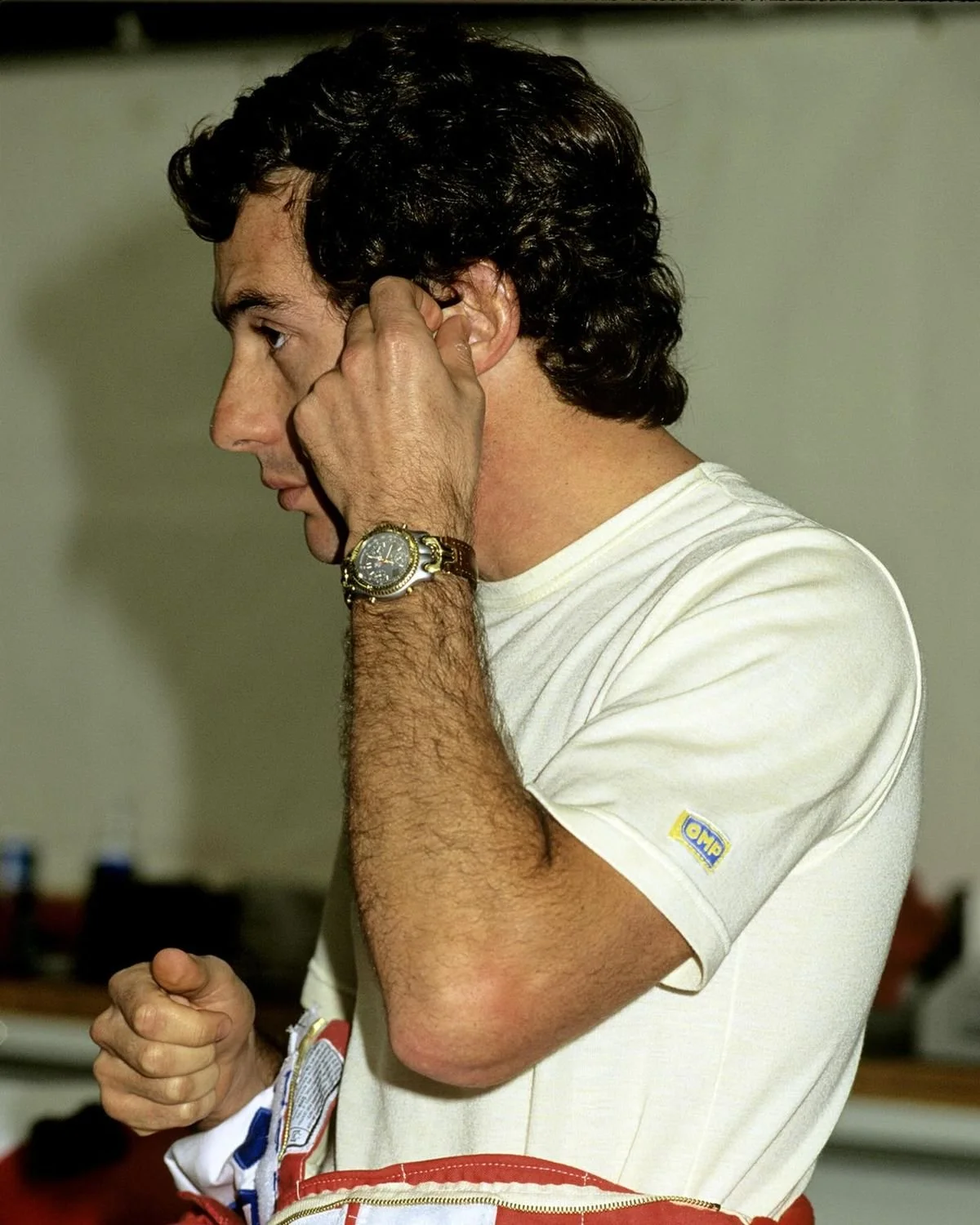 Ayrton Senna wearing Tag Heuer