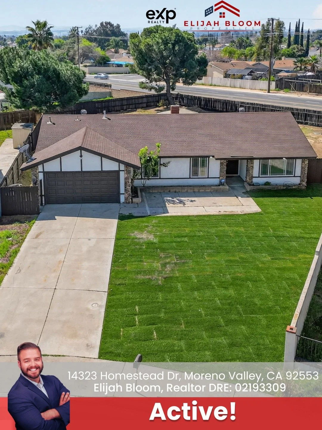🏡 JUST LISTED IN MORENO VALLEY

A well-kept single-story home sitting on nearly 1/3 of an acre offering space, updates, and future potential.

14323 Homestead Dr features 4 bedrooms, 2 bathrooms, updated flooring, fresh paint, recessed lighting, and