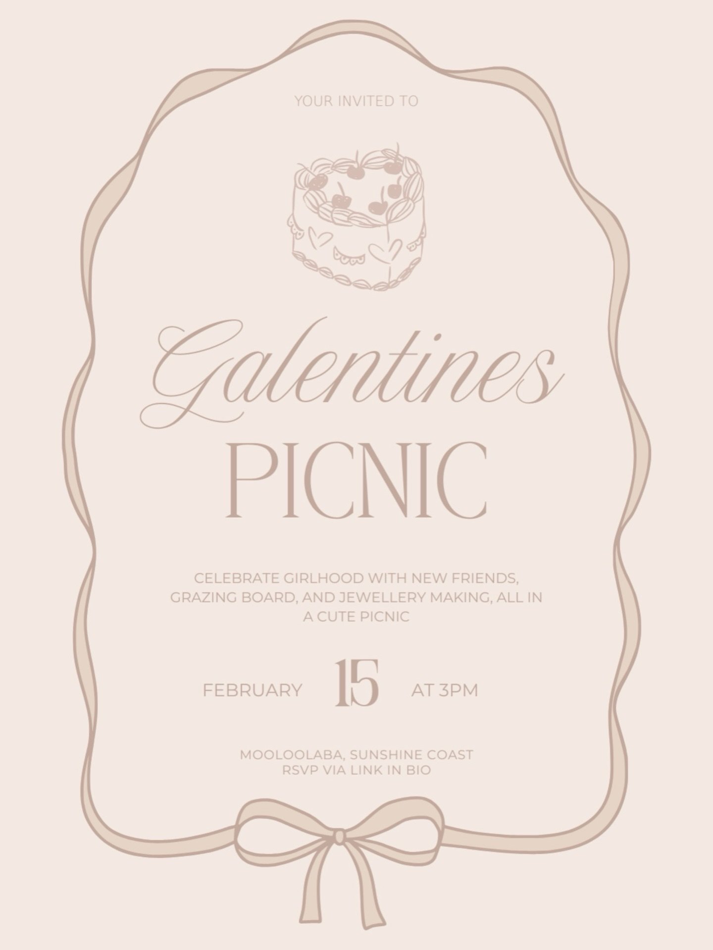 You&rsquo;re invited to the Galentines Picnic Community Event by Arrey Events and Picnic Society 🤍

If you&rsquo;re a Sunny Coast girlie wanting to spend a wholesome Galentines this year with new friends and delicious food at a gorgeous picnic while