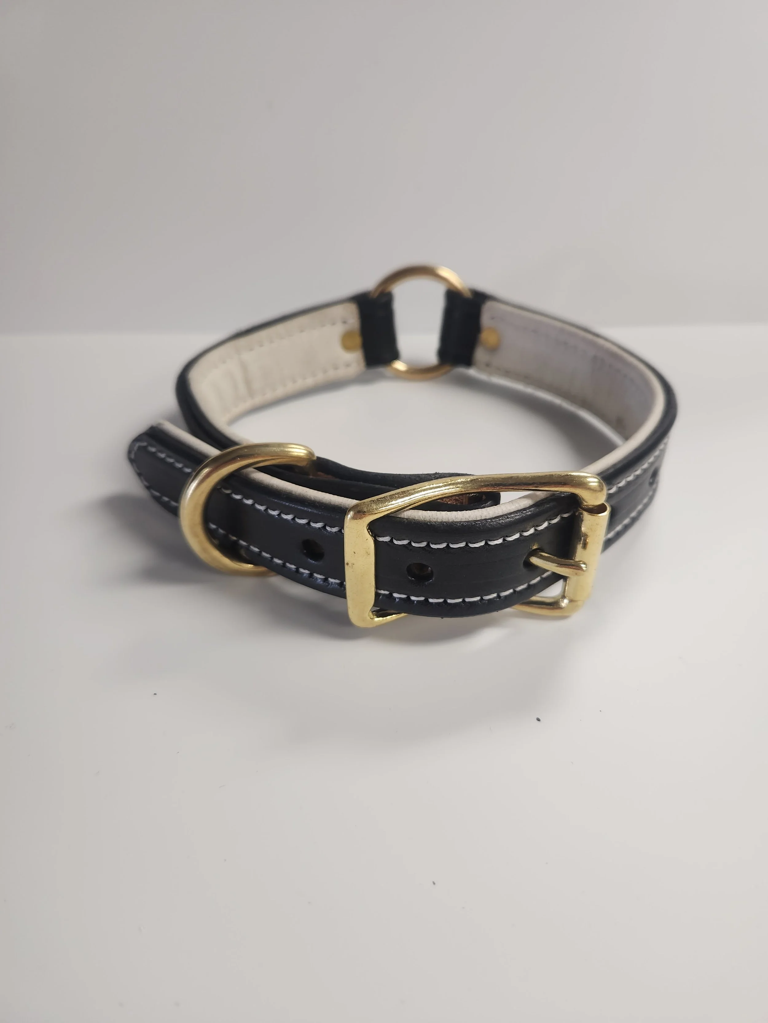 Premium Deluxe Center Ring w/ Dee Black Bridle w/ Cream Elk