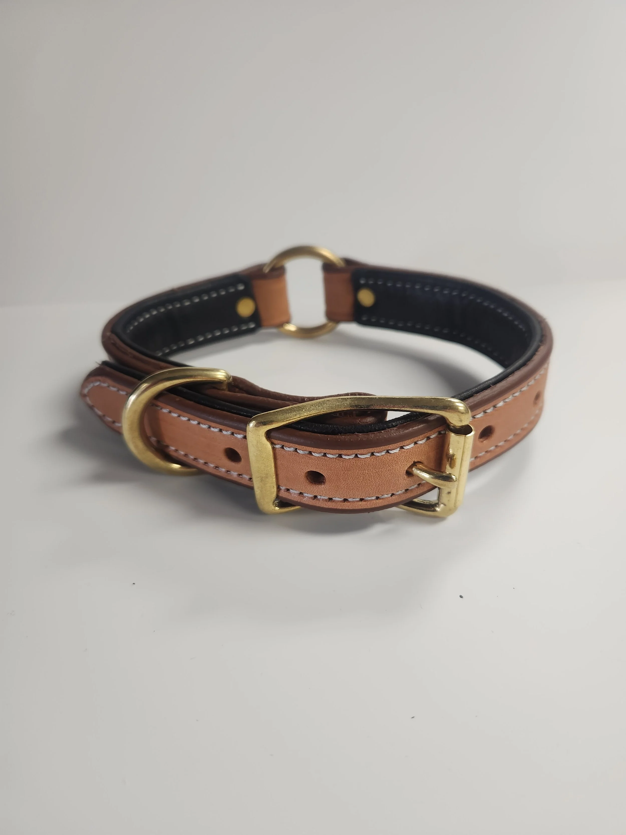 Premium Deluxe Center Ring w/ Dee London Tan Bridle w/ Black Elk