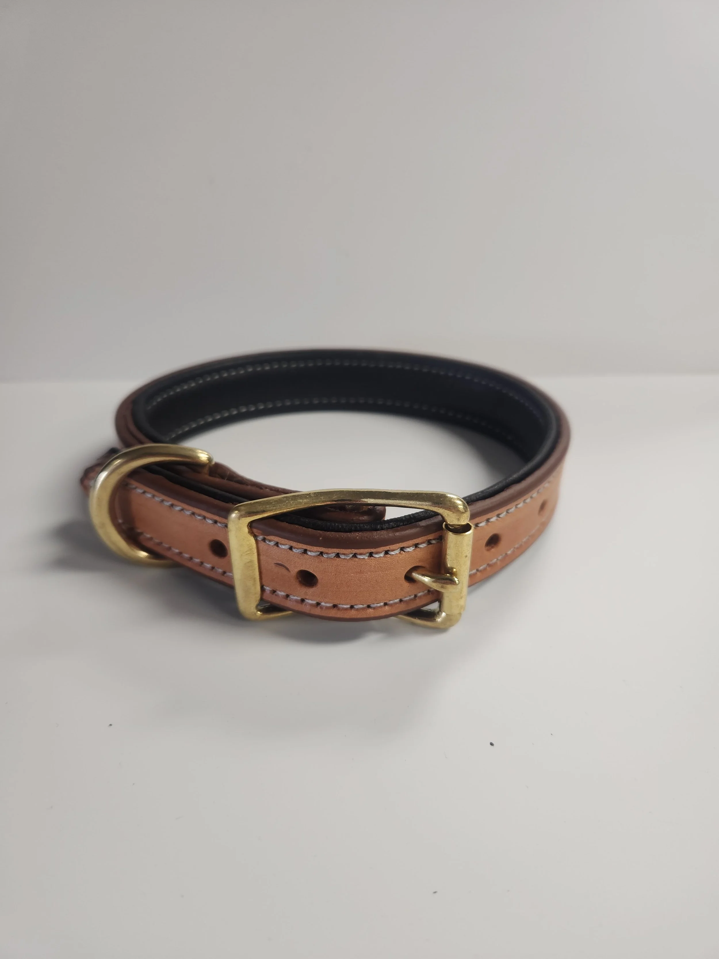 Premium Deluxe Standard Dee London Tan Bridle w/ Black Elk