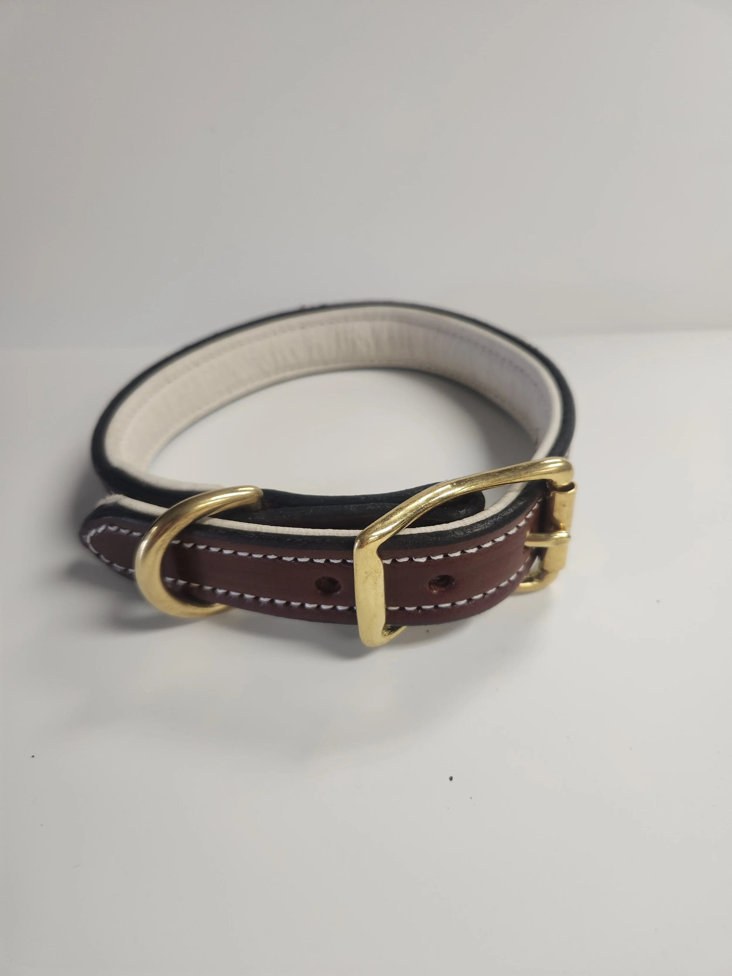 Premium Deluxe Standard Dee Mahogany Bridle w/ Cream Elk