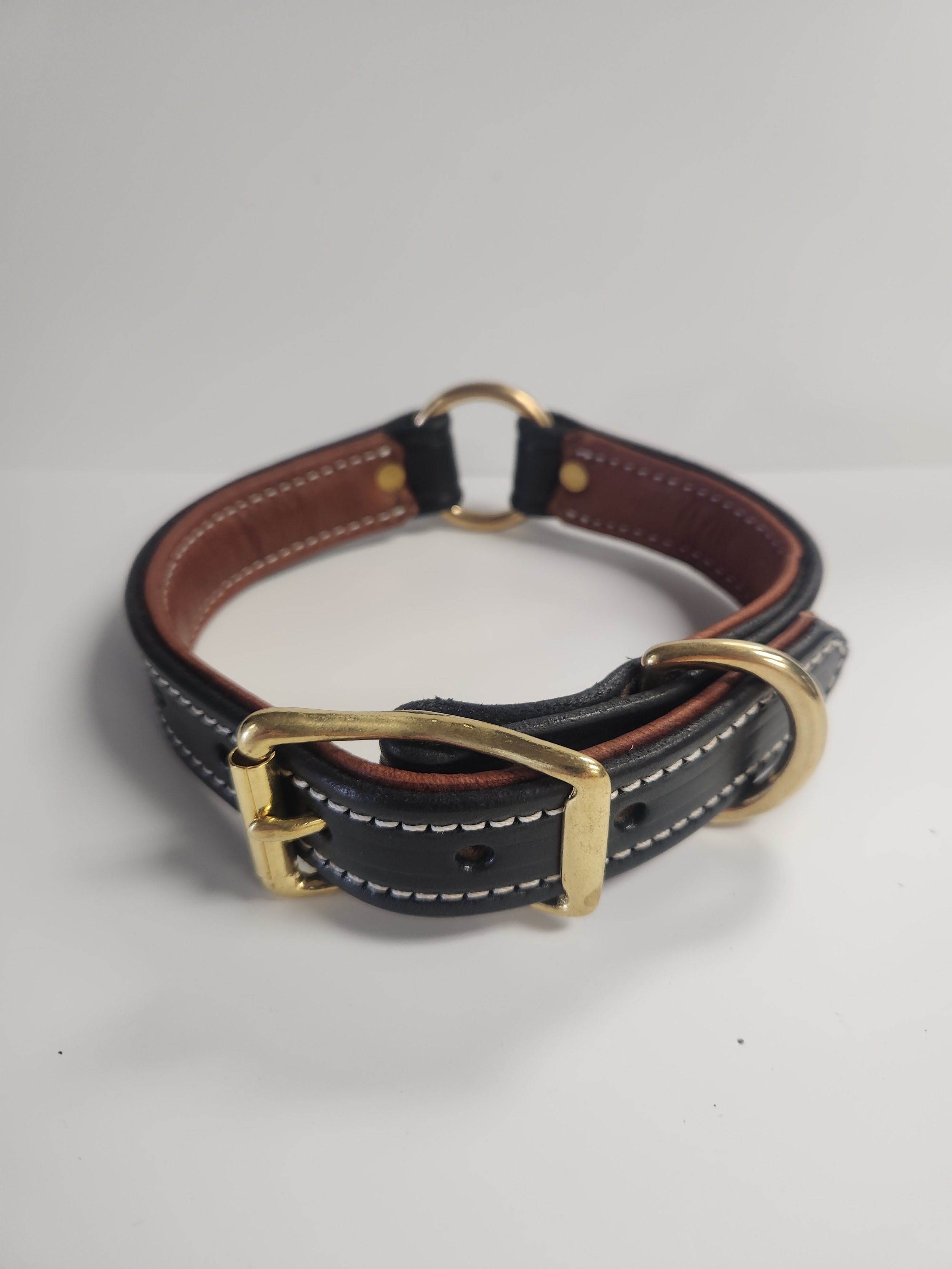 Premium Deluxe Center Ring w/ Dee Black Bridle w/ Tobacco Elk