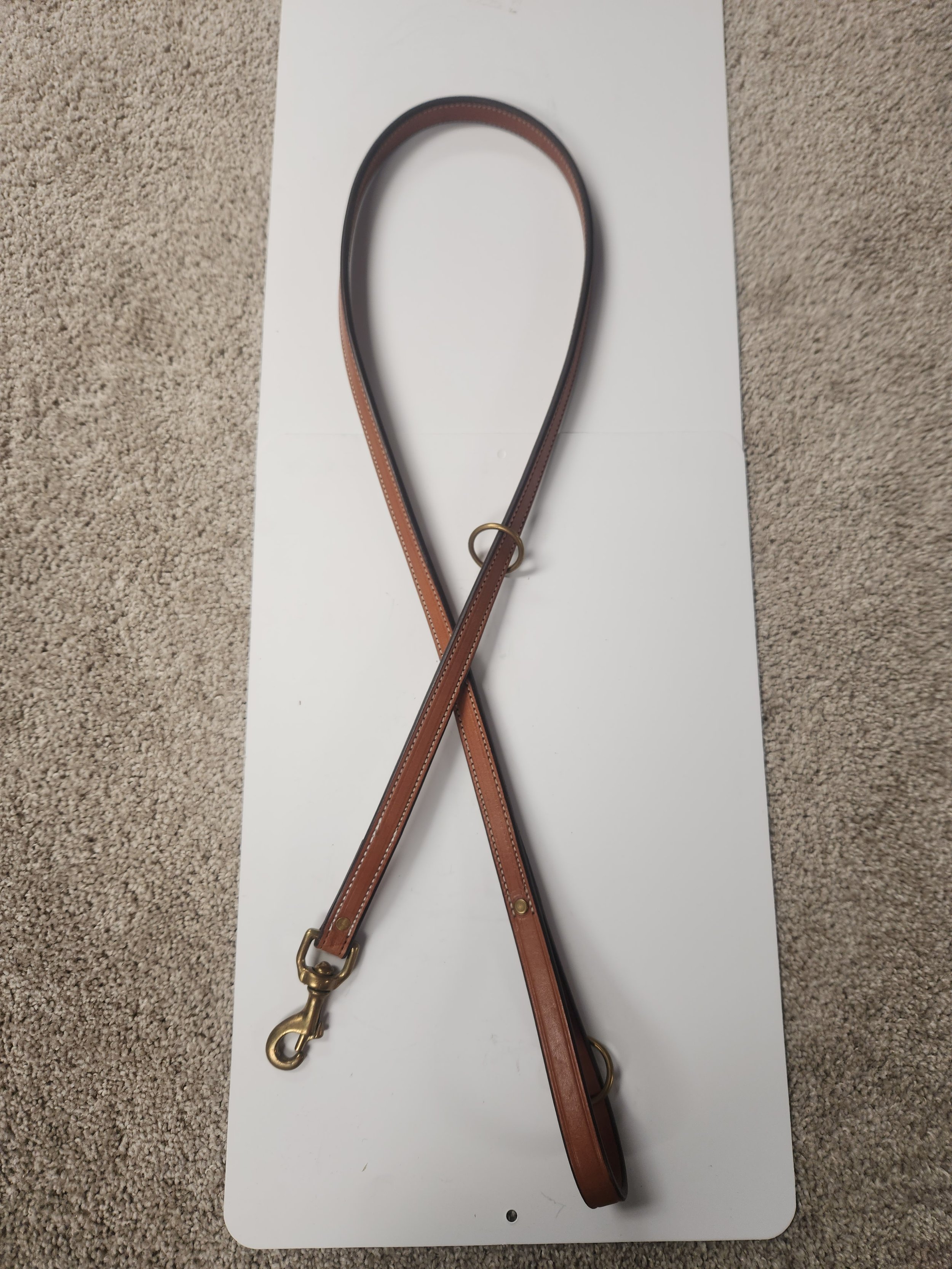 Deluxe London Tan Leather Leash