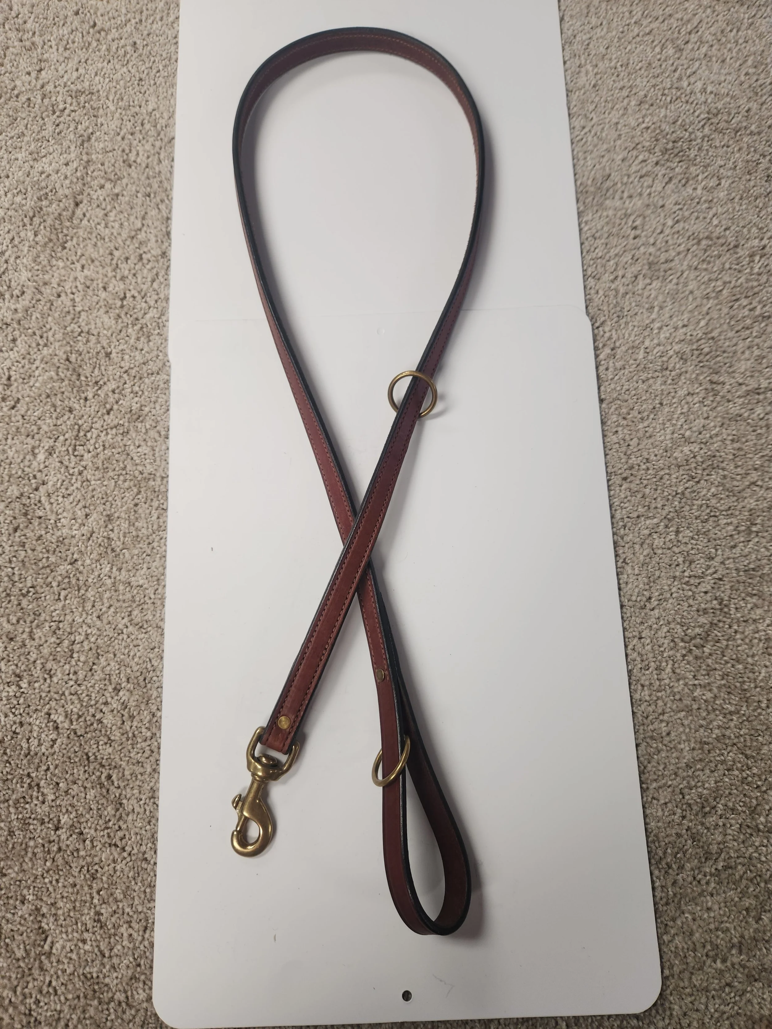 Deluxe Mahogany Leather Leash