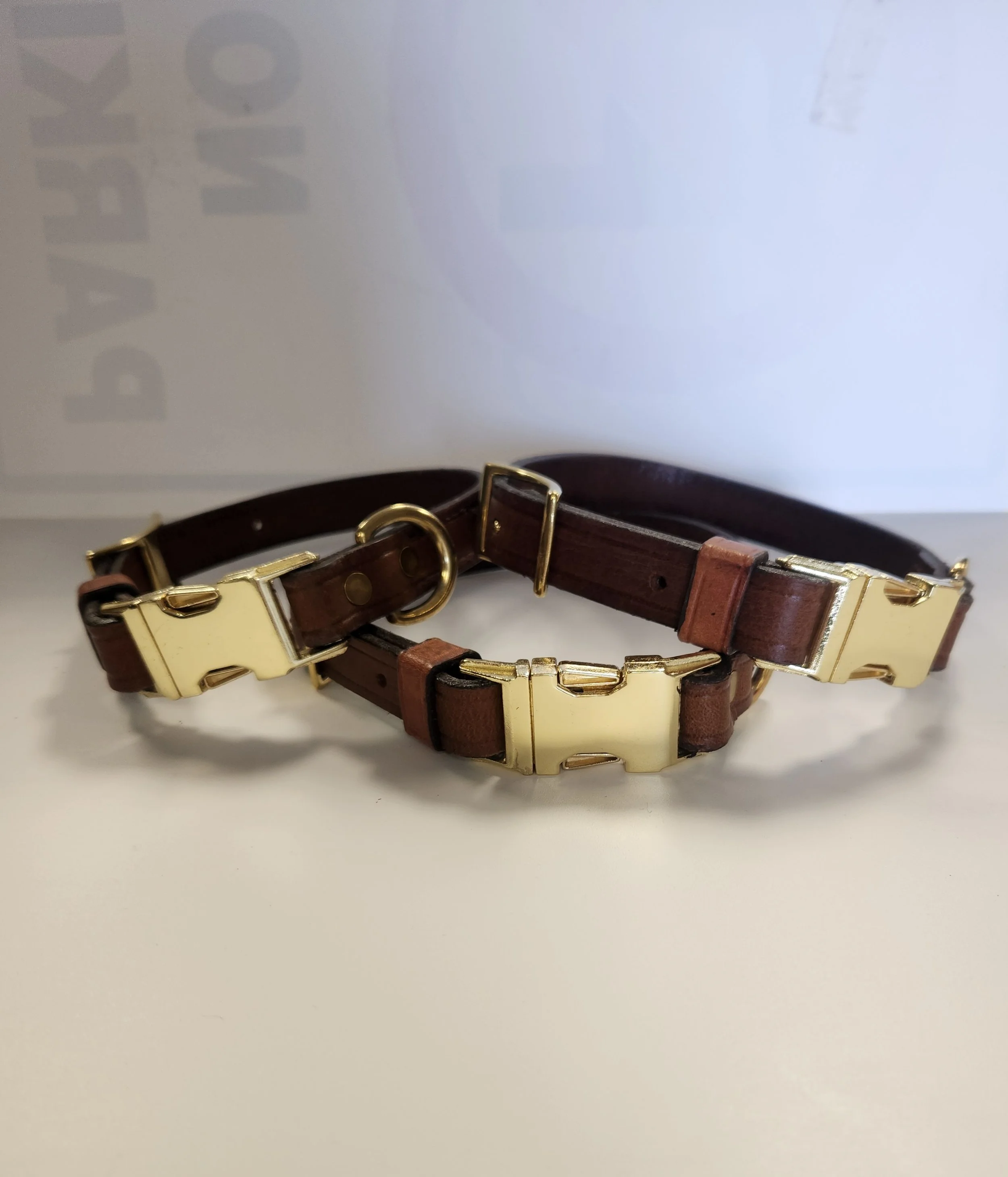 3/4" Quick Release Leather Collars
