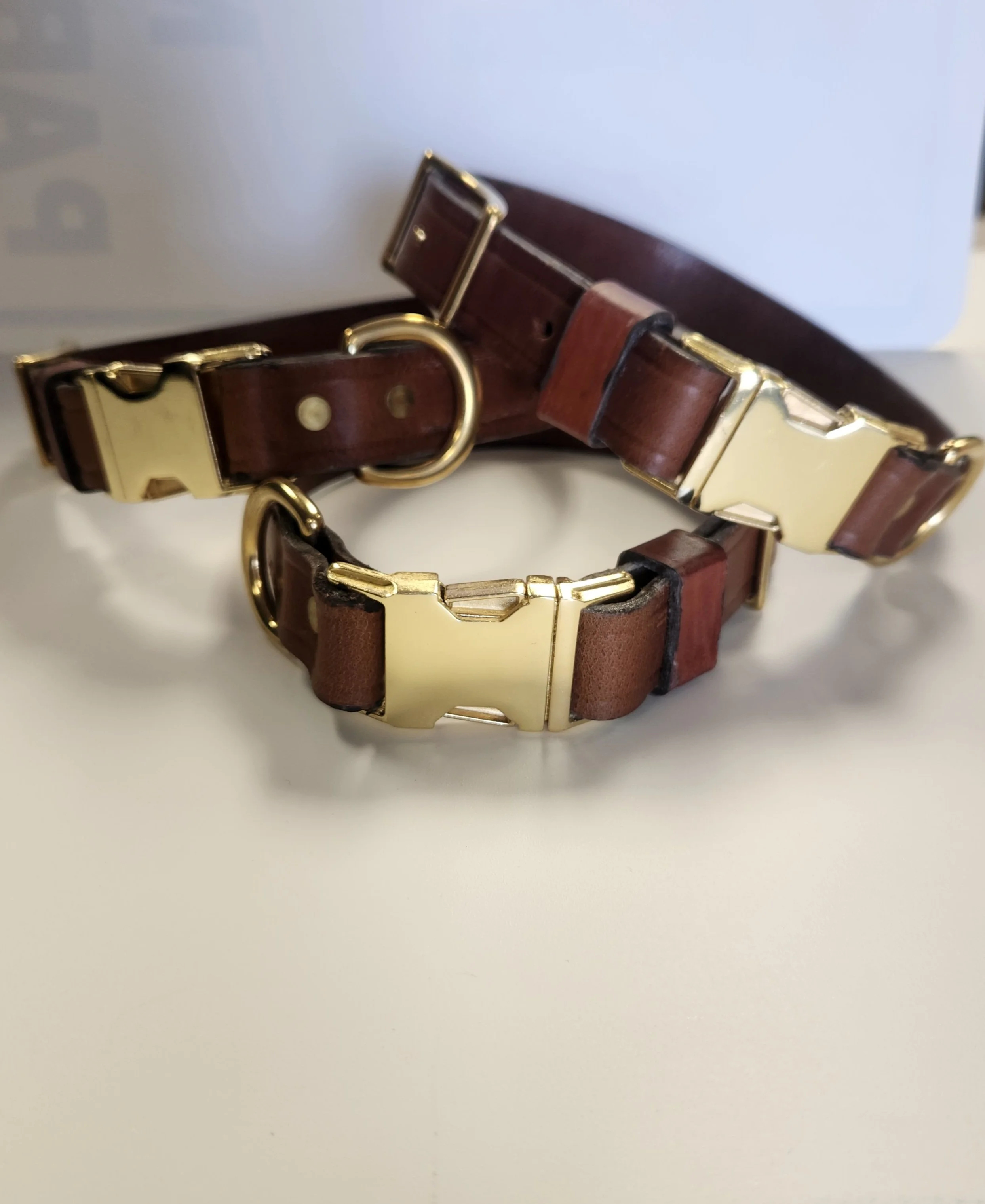 1" Quick Release Leather Collars