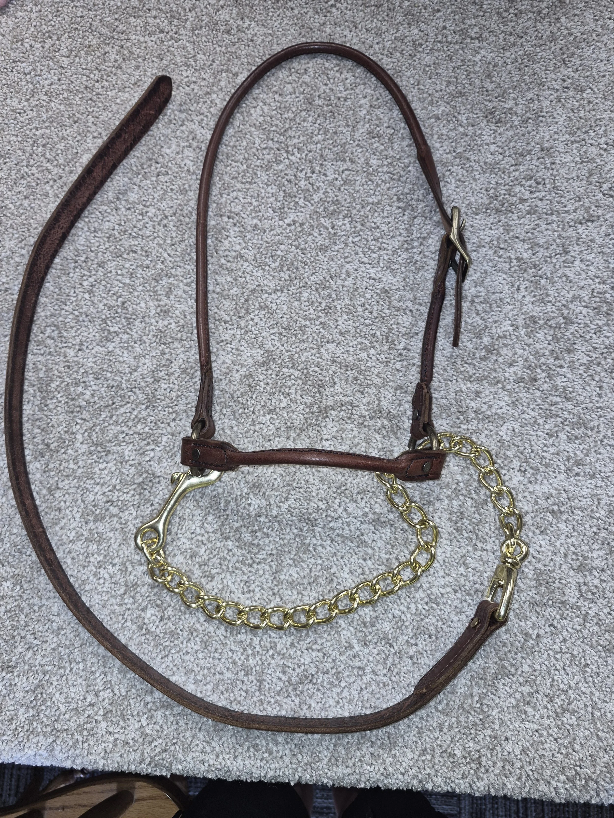 Hickory Brown Cattle Halter