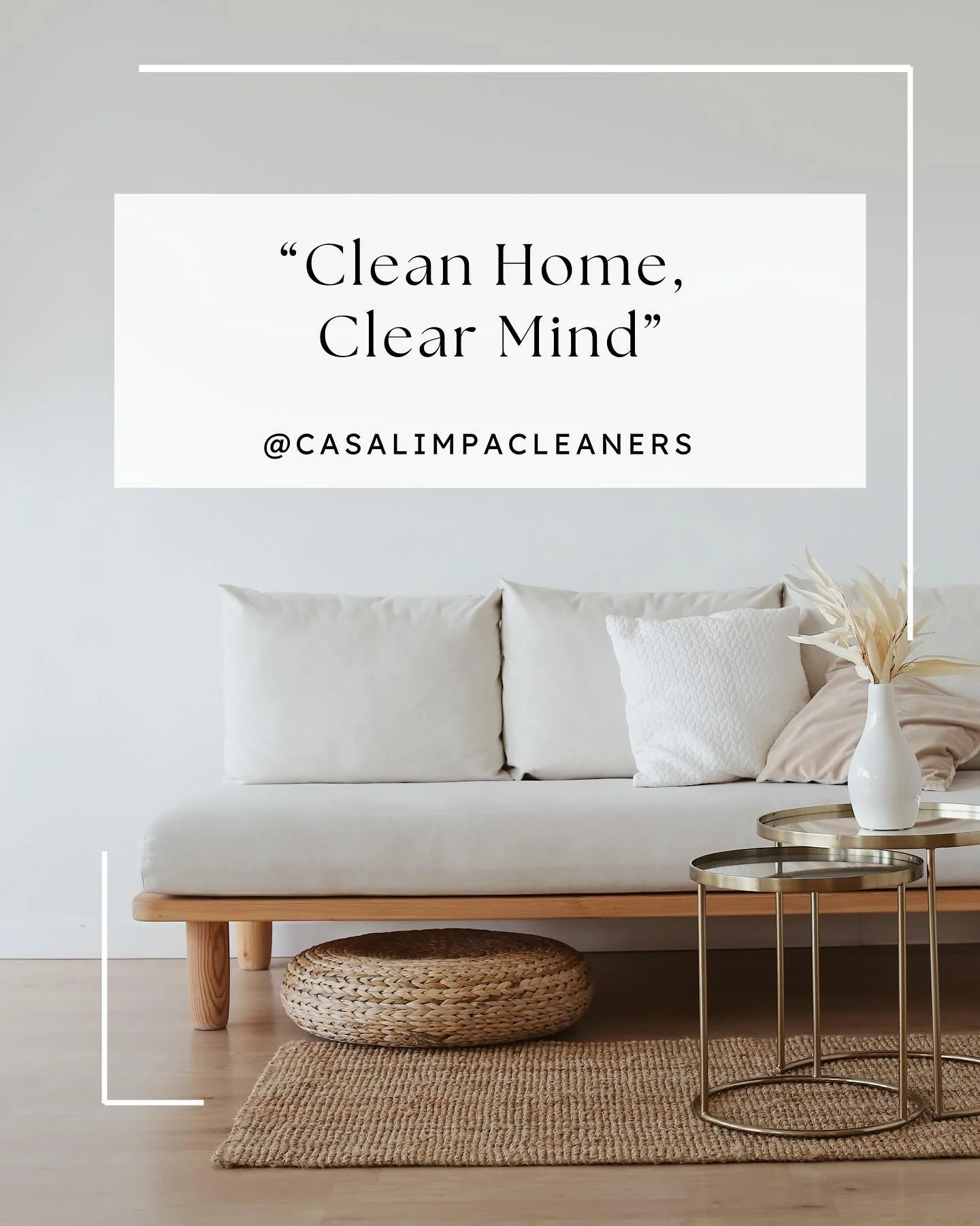 A clean home is more than just a tidy space &mdash; it&rsquo;s peace of mind. ✨
 At Casa Limpa Cleaners, we bring Brazilian precision and care to every home we touch.
 Start your week fresh, organized, and ready for anything.

🧽 Because when your ho