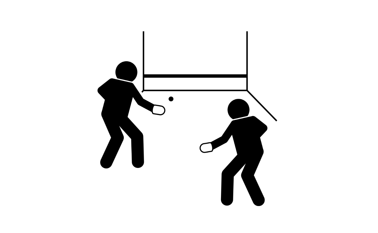 Separate Enclosed Courts with a Glass Wall and Viewing Deckr