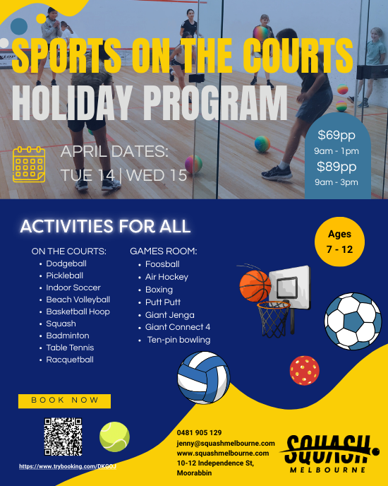 Moorabbin Holiday Program Flyer