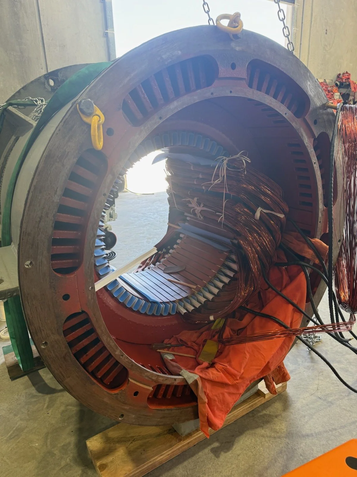 Refurbishment of 350kW Salt Water Motor