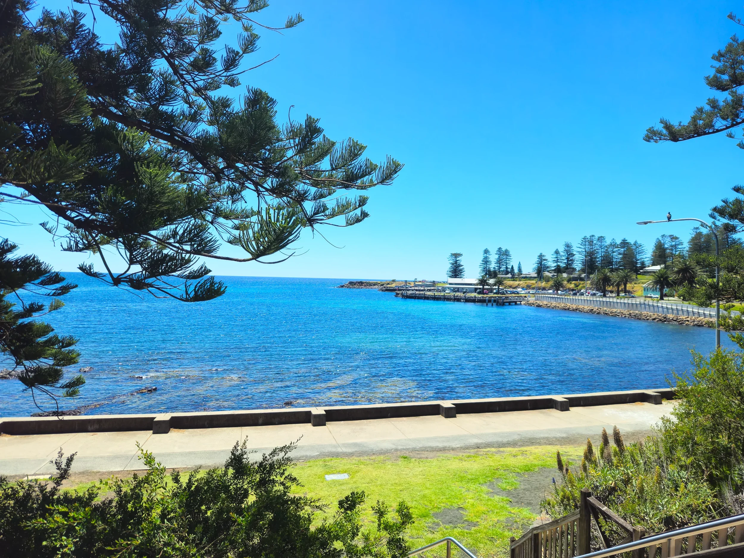 After you've picked up your complementary coffee from the awesome Manning Street Local, have a wander around the coast.. this is Black Beach cove at the end of Manning Street.