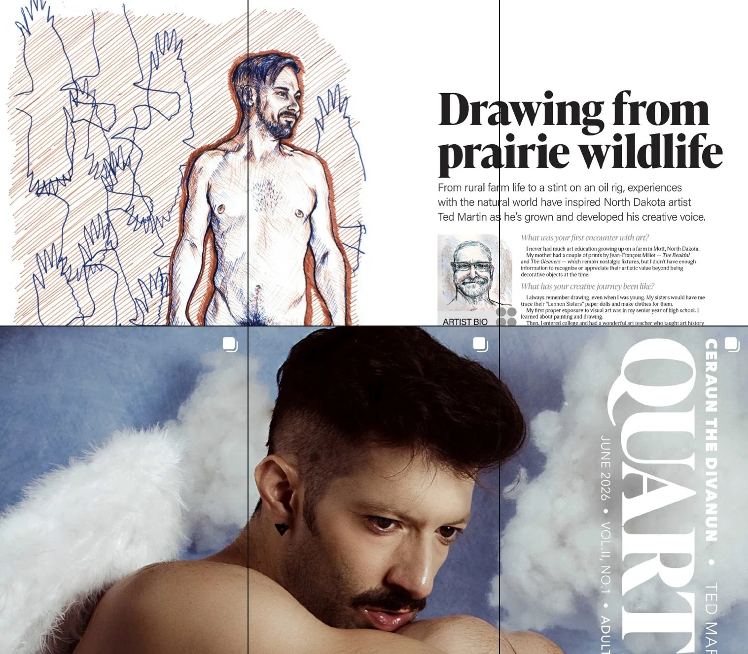 Quarteros Review - Issue 5 - Ted Martin - Grid