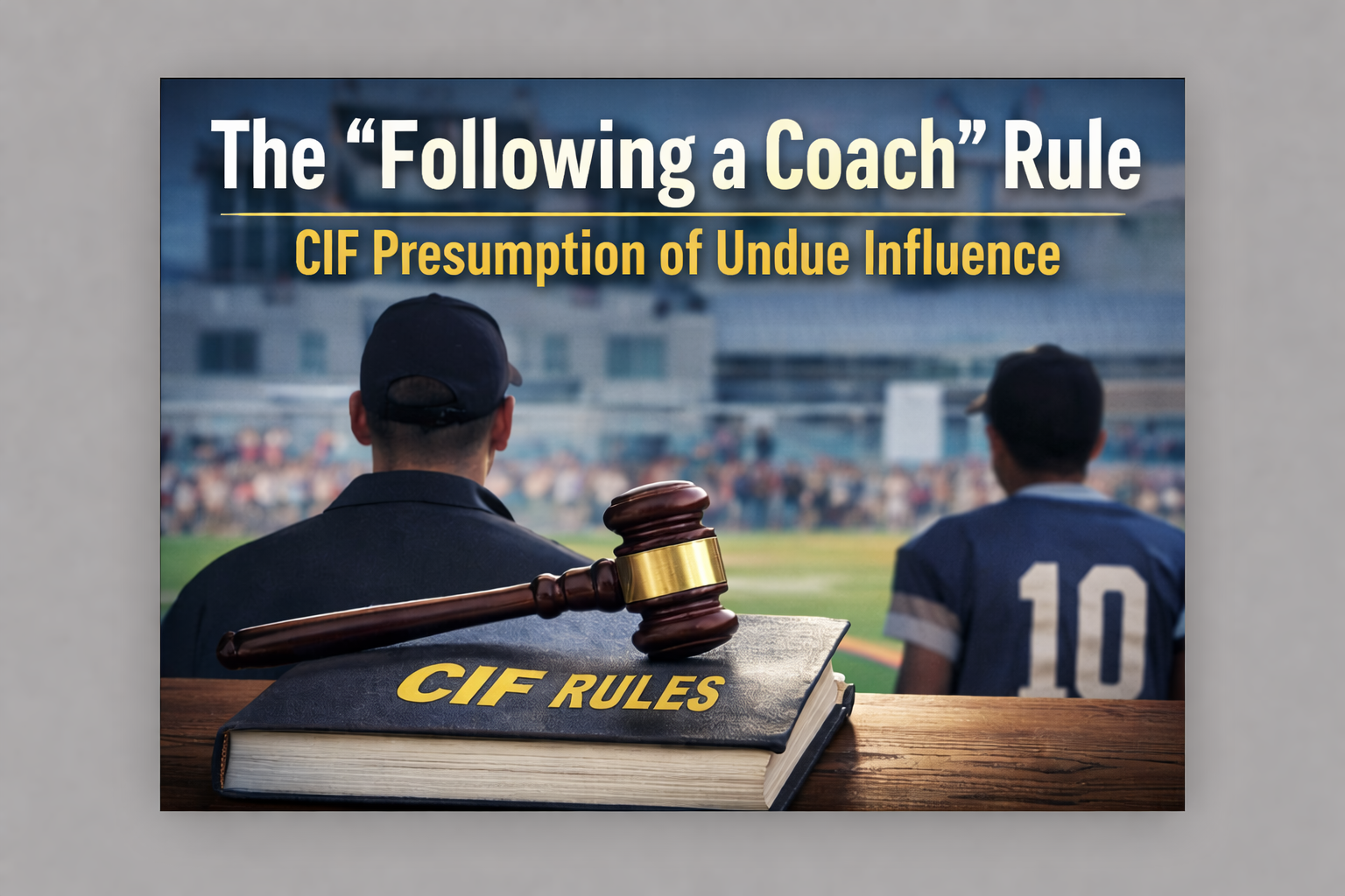 CIF “Following a Coach” Rule Explained | Undue Influence Transfers