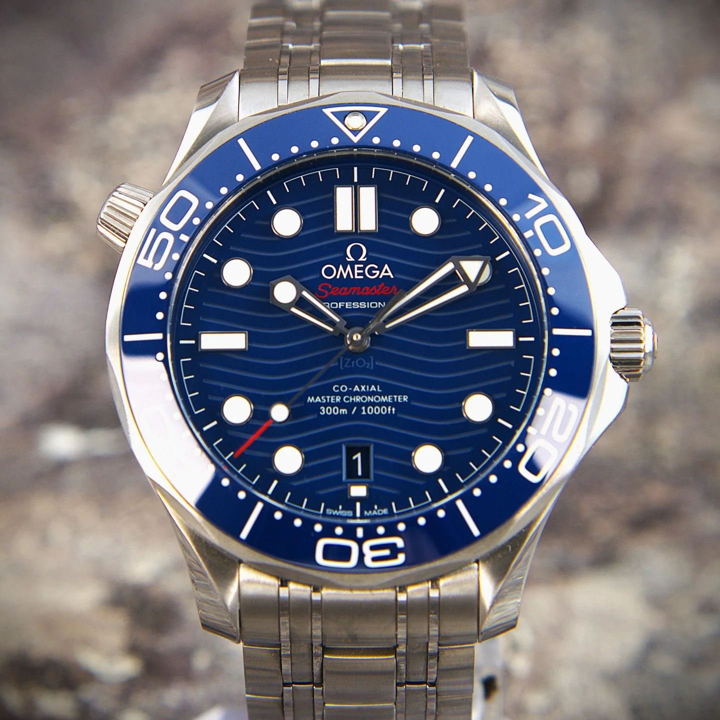 The definitive modern diver, perfected. This is the Omega Seamaster Diver 300M Master Chronometer 210.30.42.20.03.001.

Omega revitalized this icon with a 42mm stainless steel case, an updated conical helium escape valve, and a stunning polished blue