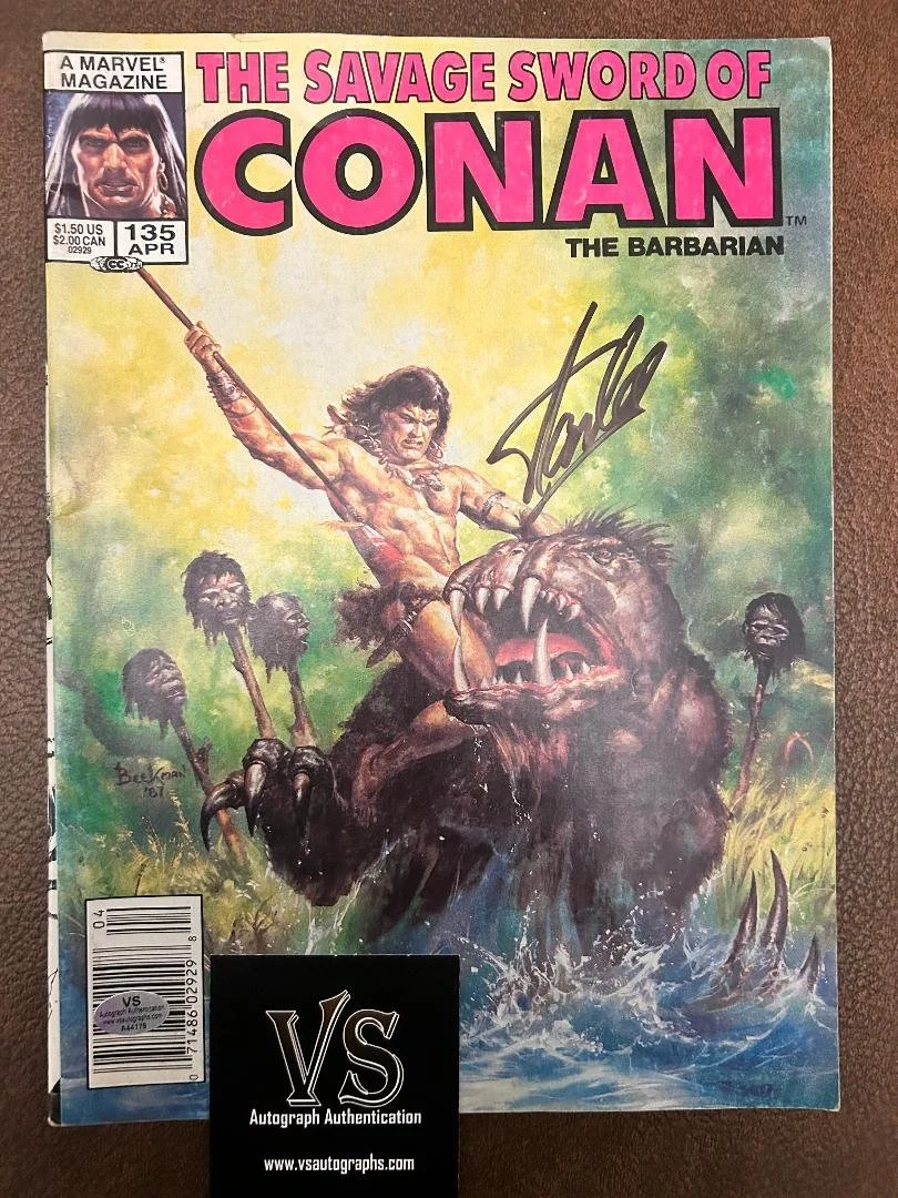 The Savage Sword of Conan The Barbarian - Signed by STAN LEE