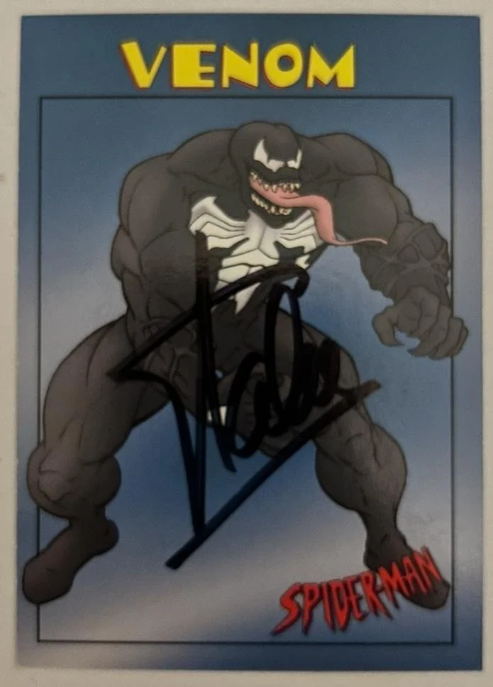 VENOM card signed by STAN LEE