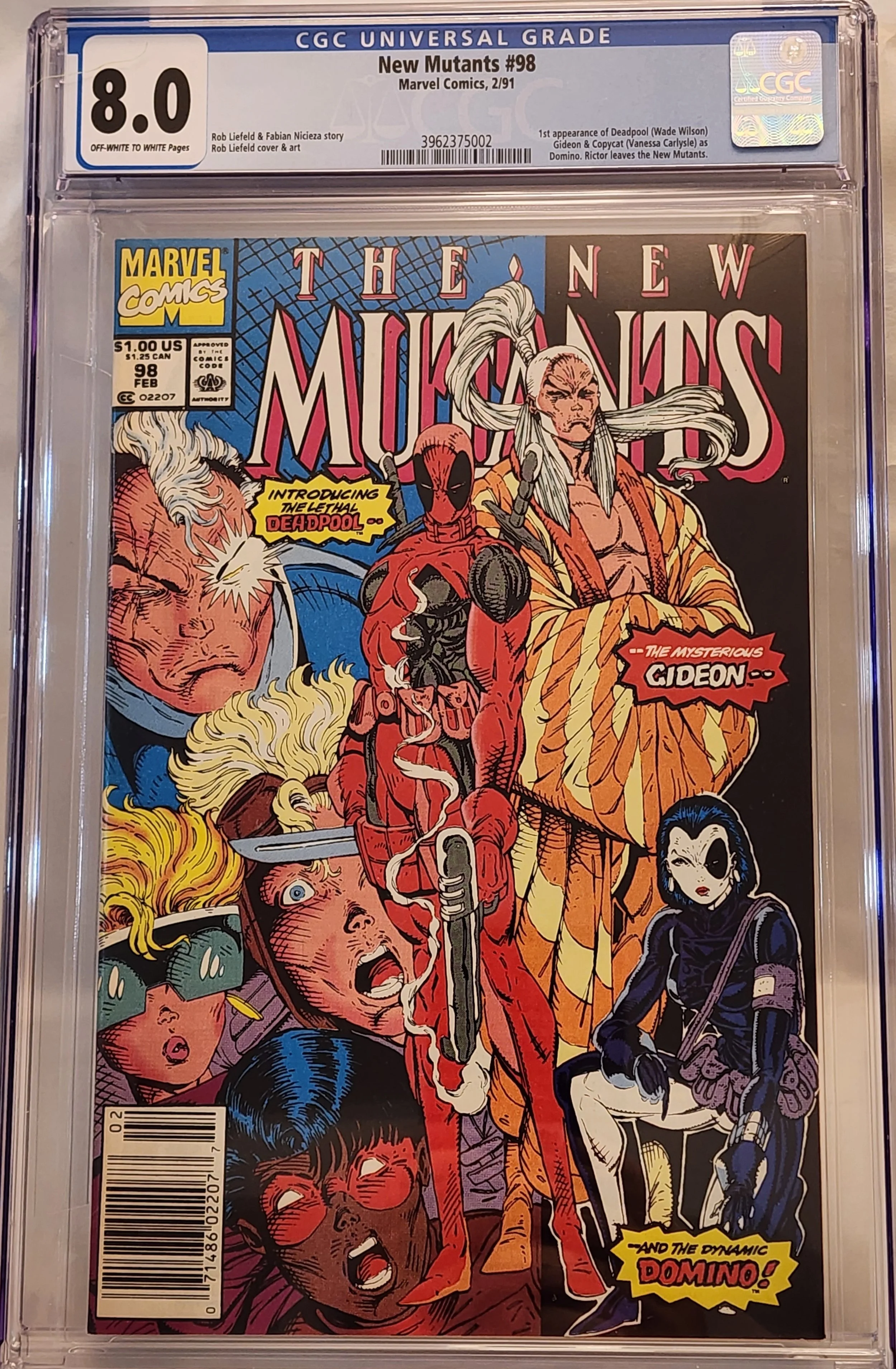 CGC 8.0 The New Mutants #98