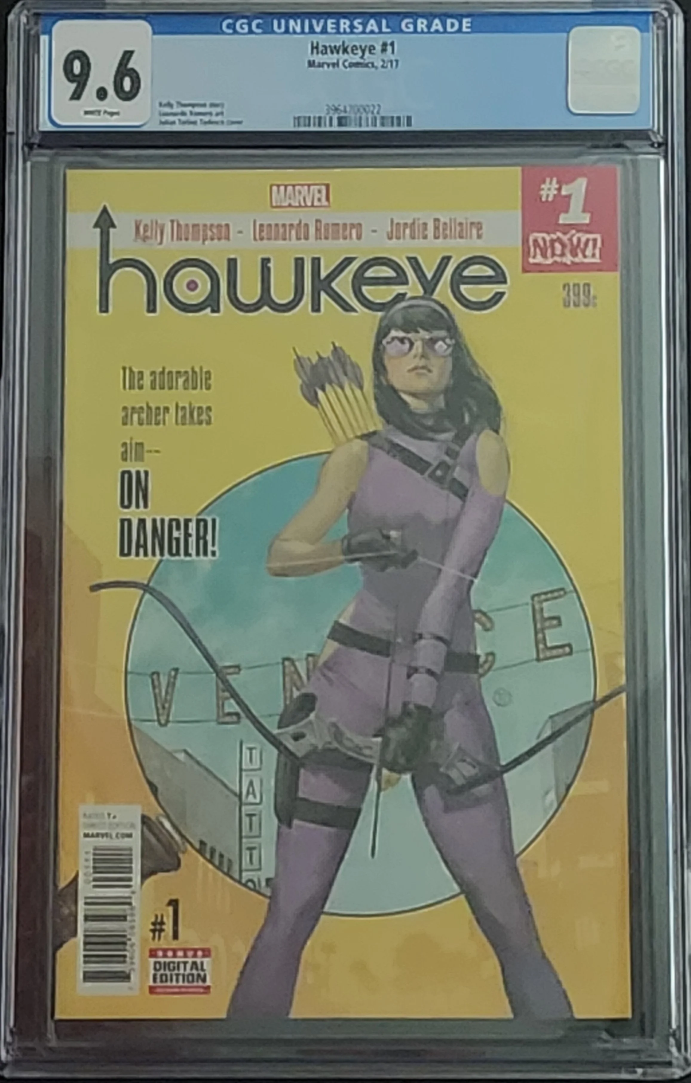 Hawkeye #1 CGC 9.6 White Pages 1st Ramone Watts - Julian Totino Tedesco Marvel
